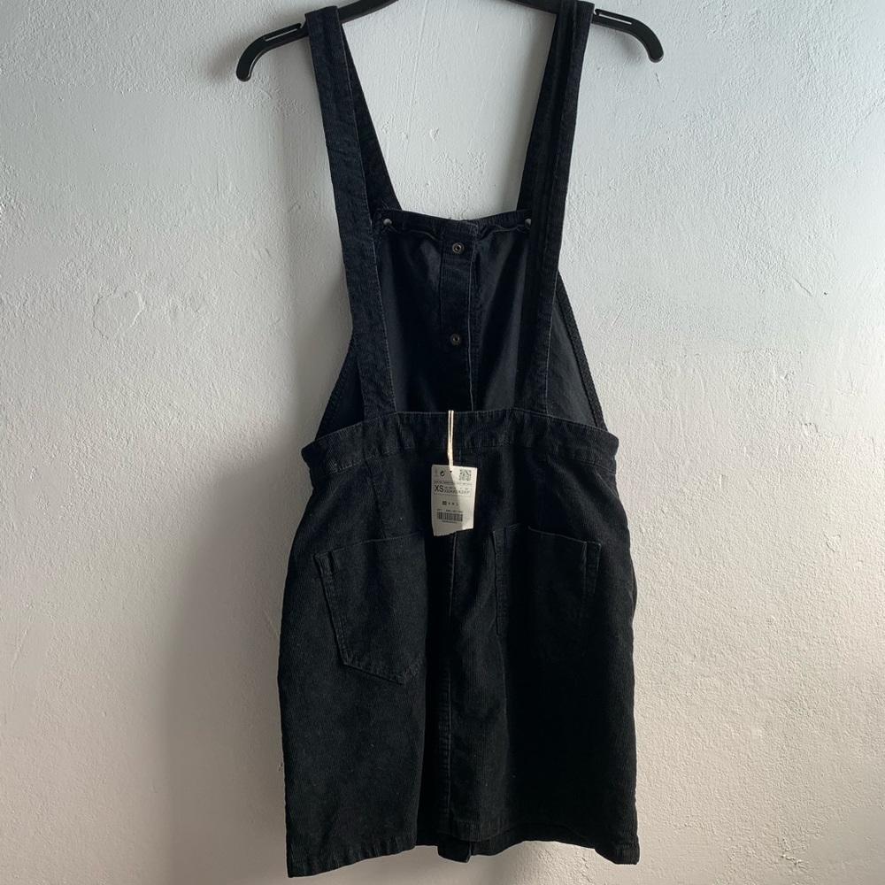Zara Black Corduroy Overall